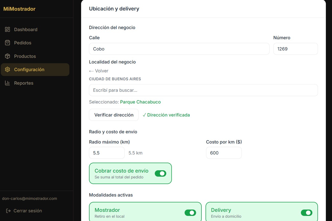 Configuración ubicación